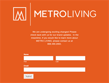 Tablet Screenshot of metroliving.net